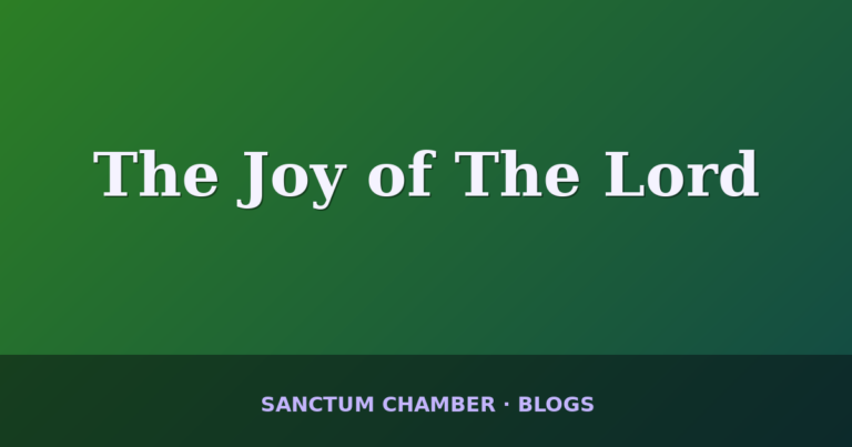 The Joy of The Lord