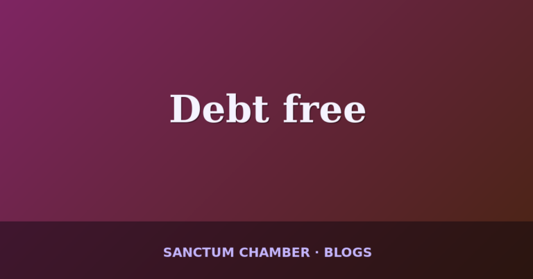 Debt free